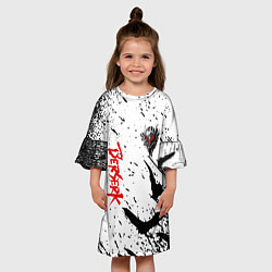 Платье клеш для девочки Берсерк: Гранж, цвет: 3D-принт — фото 2