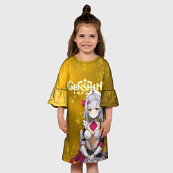 Платье клеш для девочки НОЭЛЛЬ NOELLE ГЕО, цвет: 3D-принт — фото 2