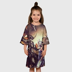 Платье клеш для девочки Lilith and Anakim, цвет: 3D-принт — фото 2