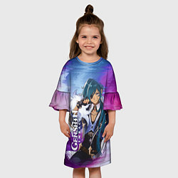 Платье клеш для девочки GenShin, цвет: 3D-принт — фото 2