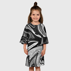 Платье клеш для девочки Abstraction vanguard, цвет: 3D-принт — фото 2