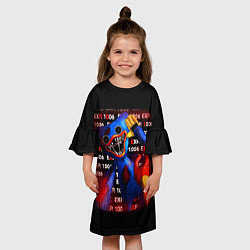 Платье клеш для девочки Poppy Playtime: Numbers, цвет: 3D-принт — фото 2