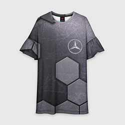 Платье клеш для девочки Mercedes-Benz vanguard pattern, цвет: 3D-принт