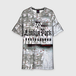 Платье клеш для девочки LP Underground 3 0 - Linkin Park, цвет: 3D-принт