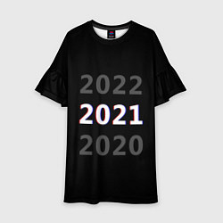Платье клеш для девочки 2020 2021 2022, цвет: 3D-принт
