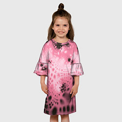 Платье клеш для девочки Коллекция Journey Розовый 588-4-pink, цвет: 3D-принт — фото 2