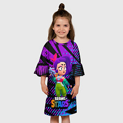 Платье клеш для девочки Лола Brawl stars Игра, цвет: 3D-принт — фото 2
