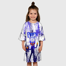 Платье клеш для девочки Хагги Вагги - Poppy Playtime, цвет: 3D-принт — фото 2