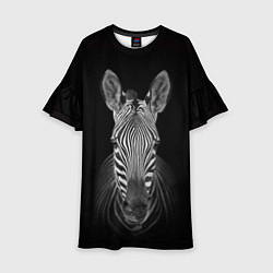 Платье клеш для девочки Зебраzebra, цвет: 3D-принт