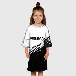 Платье клеш для девочки Nissan ниссан, цвет: 3D-принт — фото 2