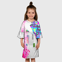 Платье клеш для девочки Шаза Психоделика, цвет: 3D-принт — фото 2