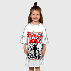 Платье клеш для девочки Mob Psycho 100 - Kageyama Shigeo, цвет: 3D-принт — фото 2