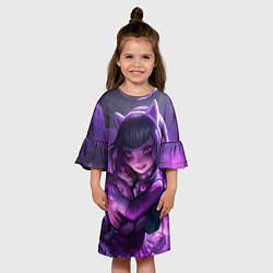 Платье клеш для девочки Goth Annie League Of Legends, цвет: 3D-принт — фото 2