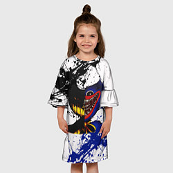 Платье клеш для девочки BENDY AND THE INK MACHINE POPPY PLAYTIME, цвет: 3D-принт — фото 2
