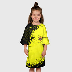 Платье клеш для девочки Кобра Кай Каратэ, цвет: 3D-принт — фото 2