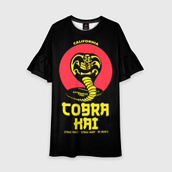 Платье клеш для девочки Cobra Kai California, цвет: 3D-принт