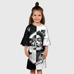 Платье клеш для девочки Salvador Dali - Сальвадор Дали, цвет: 3D-принт — фото 2