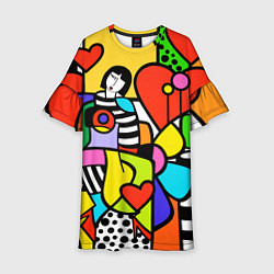 Детское платье Romero Britto - valentines day