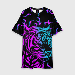 Детское платье Неоновый ТИГР Год тигра