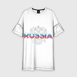 Платье клеш для девочки Russia Sport Team, цвет: 3D-принт