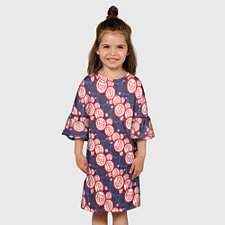 Платье клеш для девочки Криптовалюта Биткоин Bitcoin, цвет: 3D-принт — фото 2