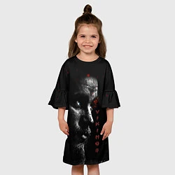 Платье клеш для девочки Викинги Тревис Фиммел, цвет: 3D-принт — фото 2
