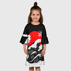 Платье клеш для девочки Kisatsutai - Корпус бойни демонов, цвет: 3D-принт — фото 2