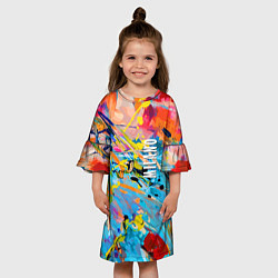 Платье клеш для девочки Vanguard fashion pattern Milano, цвет: 3D-принт — фото 2