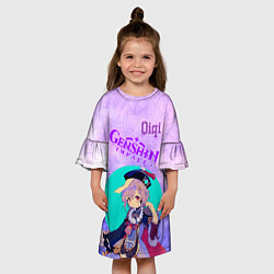 Платье клеш для девочки Qiqi!, цвет: 3D-принт — фото 2