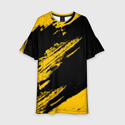 Детское платье BLACK AND YELLOW GRUNGE ГРАНЖ