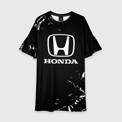 Платье клеш для девочки Honda CR-Z, цвет: 3D-принт