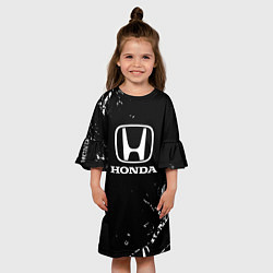 Платье клеш для девочки Honda CR-Z, цвет: 3D-принт — фото 2