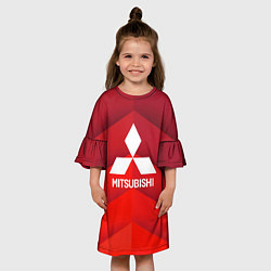 Платье клеш для девочки Митсубиси mitsubishi, цвет: 3D-принт — фото 2