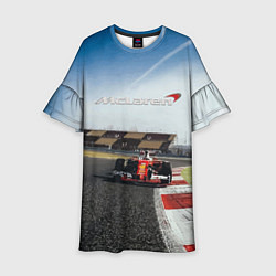 Платье клеш для девочки McLaren F1 Racing Team, цвет: 3D-принт