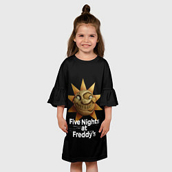 Платье клеш для девочки Five Nights at Freddys: Security Breach Воспитател, цвет: 3D-принт — фото 2