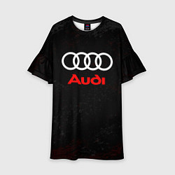 Платье клеш для девочки Audi спорт, цвет: 3D-принт