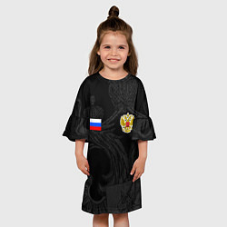 Платье клеш для девочки ФОРМА РОССИИ RUSSIA UNIFORM, цвет: 3D-принт — фото 2