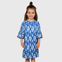 Платье клеш для девочки Blue Pattern Dope Camo Dope Street Market, цвет: 3D-принт — фото 2