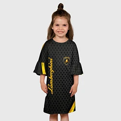 Платье клеш для девочки Ламборджини, цвет: 3D-принт — фото 2