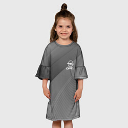 Платье клеш для девочки OPEL abstraction, цвет: 3D-принт — фото 2