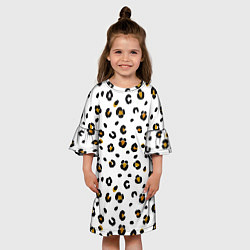 Платье клеш для девочки Пятна леопарда leopard spots, цвет: 3D-принт — фото 2