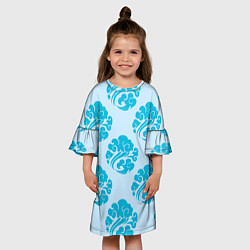 Платье клеш для девочки Гусу Лань, цвет: 3D-принт — фото 2