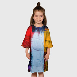 Платье клеш для девочки КРАС, цвет: 3D-принт — фото 2