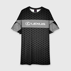 Платье клеш для девочки Lexus соты, цвет: 3D-принт