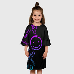 Платье клеш для девочки Neon Bored Half pattern, цвет: 3D-принт — фото 2