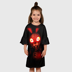 Платье клеш для девочки Five Nights at Freddys: Security Breach Ванни крол, цвет: 3D-принт — фото 2