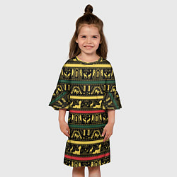 Платье клеш для девочки Фантастические Твари Паттерн, цвет: 3D-принт — фото 2