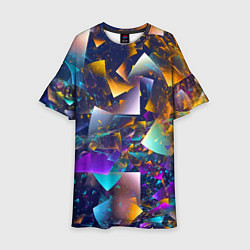 Платье клеш для девочки Expressive pattern Vanguard, цвет: 3D-принт