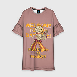 Платье клеш для девочки Five Nights at Freddys: Security Breach - Воспитат, цвет: 3D-принт