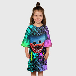 Платье клеш для девочки POPPY PLAYTIME HAGGY WAGGY - ПОППИ ПЛЕЙТАЙМ ХАГГИ, цвет: 3D-принт — фото 2